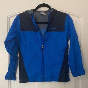 Columbia Two-Tone Blue and Navy Youth Rainjacket